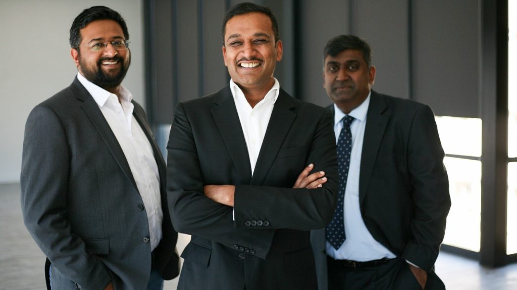 Featured image (left to right): Fo-Sho founding team Mithun Kalan, Avi Naidoo, and Siva Moodley (Supplied)
