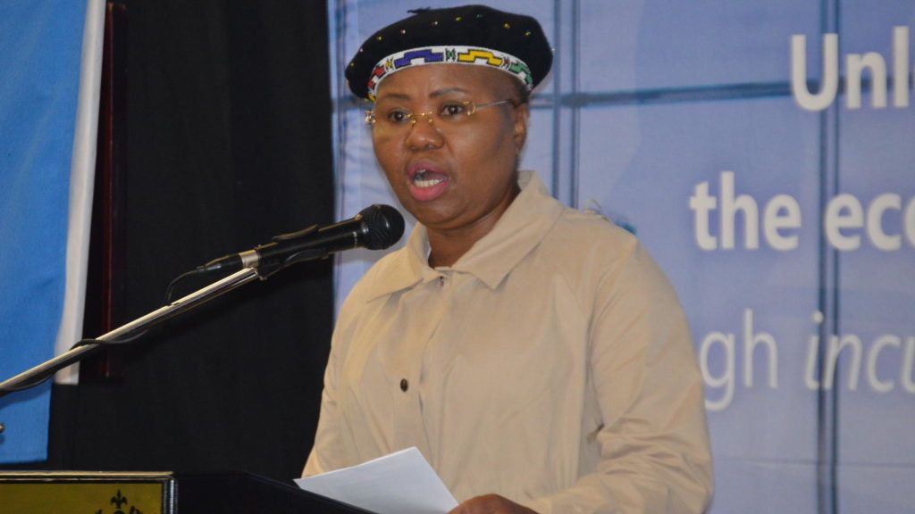 Featured image: Minister of Small Business Development Lindiwe Zulu at the SABTIA launch in Johannesburg (Supplied)