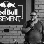 Featured image: Red Bull Basement brand manager Mixo Ngoveni at last month's Reb Bull Basement Hatch event in Johannesburg (Supplied)