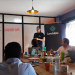 Featured image: Lendable CEO and co-founder Daniel Goldfarb in a board meeting last year (Daniel Goldfarb via Twitter)
