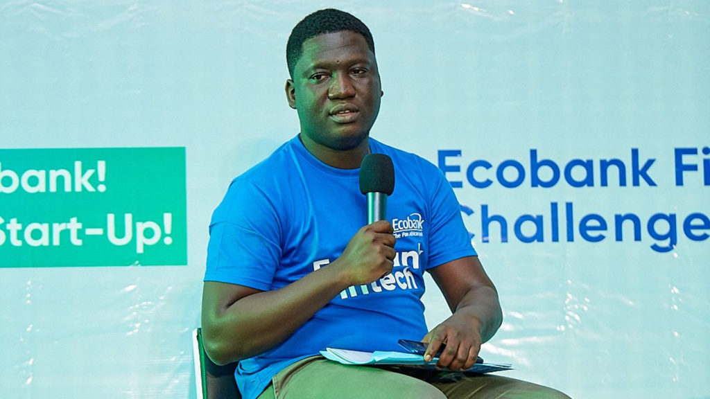 Featured image: Inclusive Financial Technologies CEO and founder Paul Damalie at the Ecobank Fintech Challenge and Innovation Fair in Lome, Togo last on 30 August (Ecobank Fintech via Twitter)