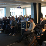 Featured image: Katapult Accelerator managing partner and co-founder Haakon Brunell speaking at the accelerator’s official launch of its third cohort last week Monday (Katapult Accelerator via Twitter)
