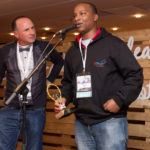 Featured image: Taz Technologies CEO Abdulaziz Mohamed speaking at the SA Innovation Summit in Cape Town after receiving first prize at the Main Pitching Den (SA Innovation Summit via Twitter )