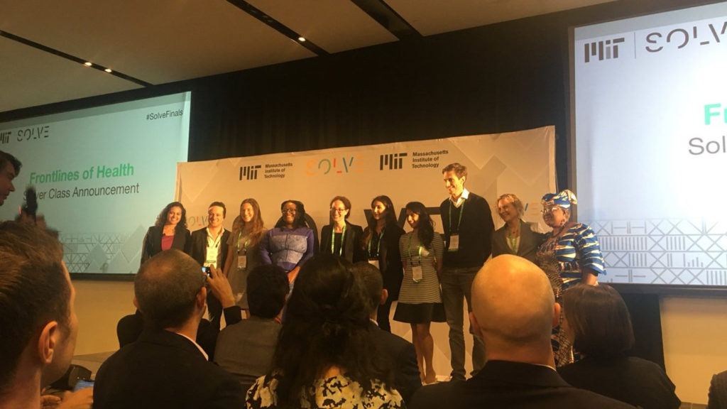 Featured image: The eight solver teams for the Frontlines of Health Challenge at the MIT Solve Global Challenge Finals in New York on Sunday (23 September) ( LifeBank via Twitter)
