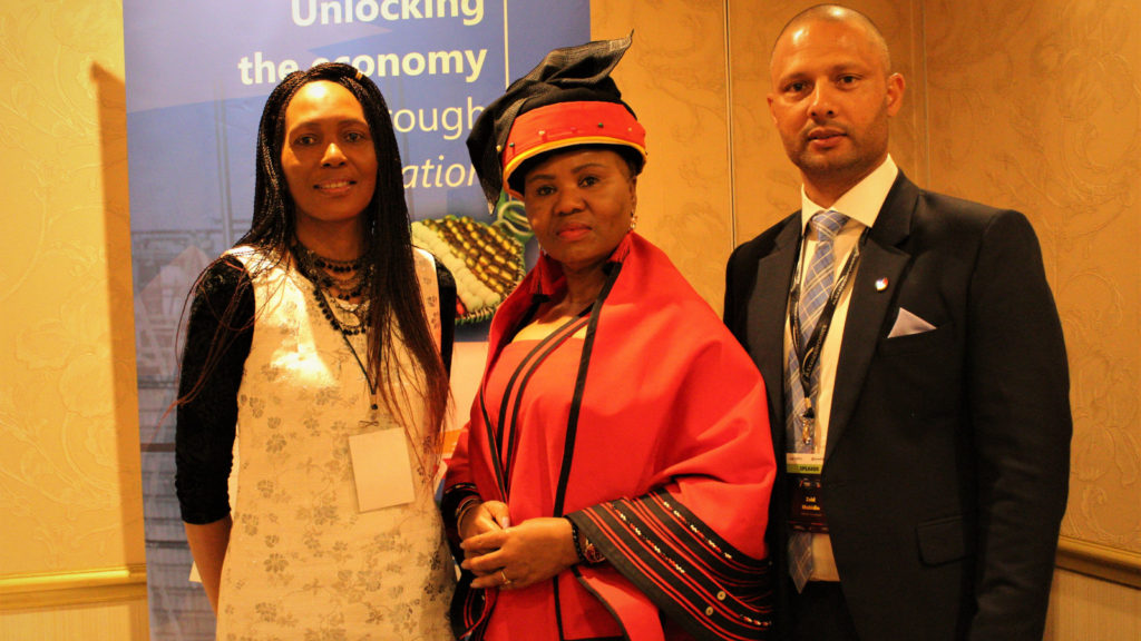Featured image (left to right): Seda CEO Nosipho Khonkwane, Minister Lindiwe Zulu and SABTIA Chairperson Zaid Mohidin at the first SABTIA Africa Tech Conference (Supplied)