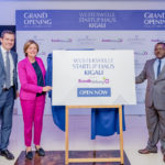 Featured image (left to right): Michael Mronz, chairman of the Westerwelle Foundation, Malu Dreyer, Minister-President of Rhineland-Palatinate, Vincent Munyeshyaka, Minister of Trade and Industry of the Republic of Rwanda and Thomas Wessel, chief human resources officer and labor relations manager of Evonik Industries at the official opening ceremony of the Westwerwelle Startup Haus Kigali