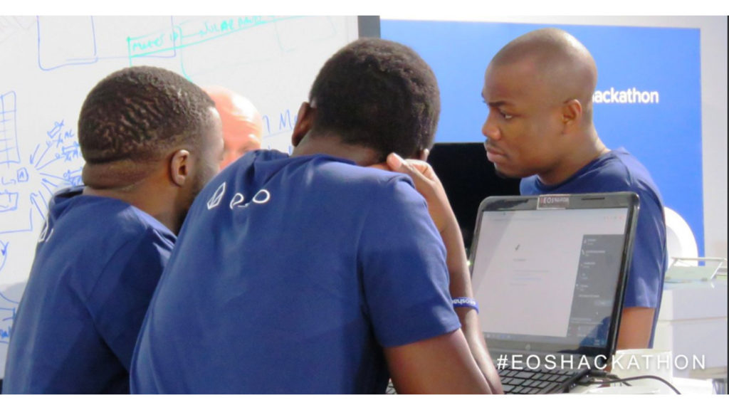 Featured image: Some of the participants at Block.one's EOS Global Hackathon grand finale in Cape Town (Block.one via Twitter)