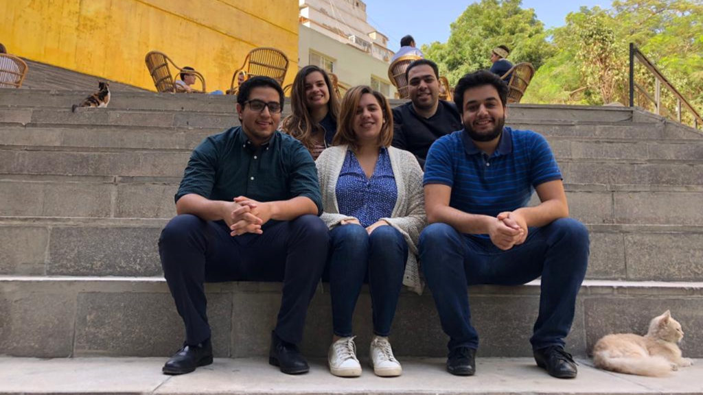 Featured image (left to right, front row): Cairo Angels investment associate Ahmed Hegazy, Cairo Angels general manager Zeina Mandour, MINT Incubator programme manager Ahmed Samir. (Back row) MAIN Project leader Mariam Yassin, Cairo Angels investment associate Muhammed Hegazy (Supplied)