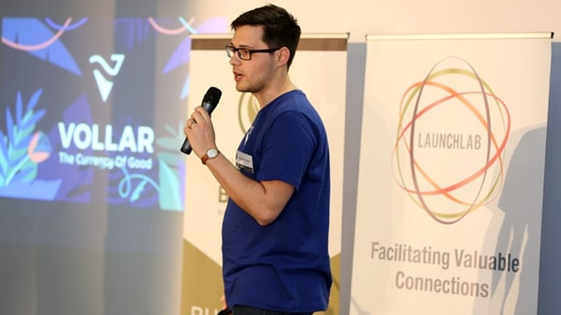Featured image: Vollar founder and CEO Kyle Ueckermann (sourced from LaunchLab blog)﻿