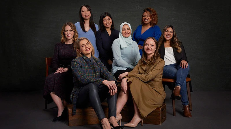Featured image: Past Visa Everywhere Initiative participants. Back row, left to right: AiFi's Ying Zheng, bePOS's Nga Pham, and BeautyLynk's Rica Elysee. Middle row, left to right: Loop & Tie's Sara Rodell, VRteek's Rania Helal, and Culqi's Amparo Nalvarte. Front row, left to right: Paytailor's Mariliis Mia Topp and Persollo's Olga Oleinikova (Visa)