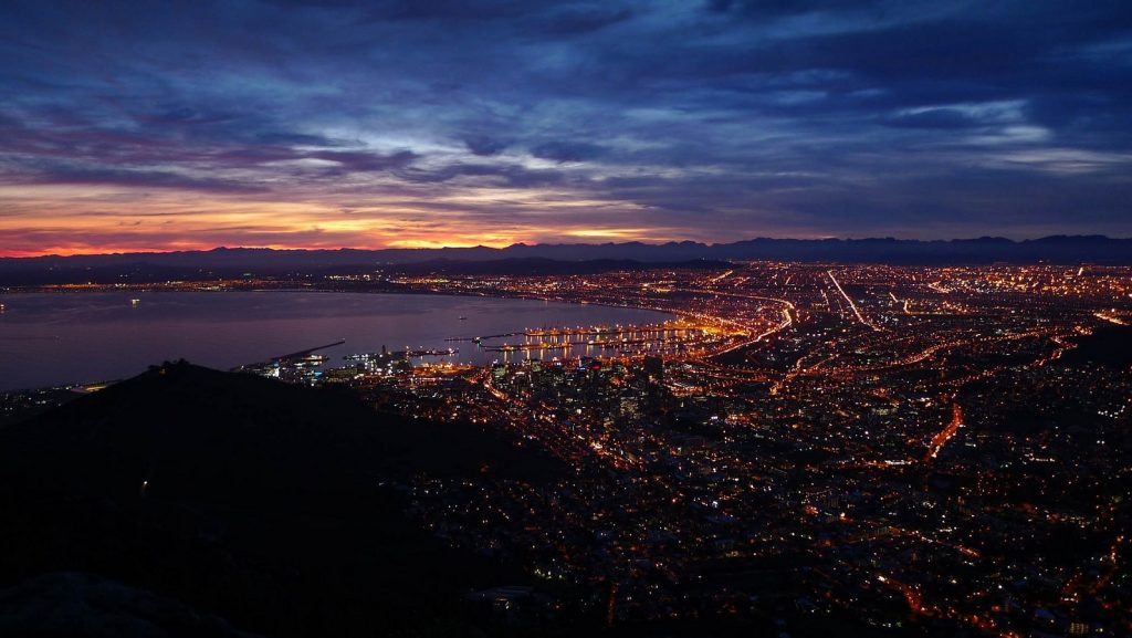 Featured image: Cape Town city centre at night (nobull via Pixabay)