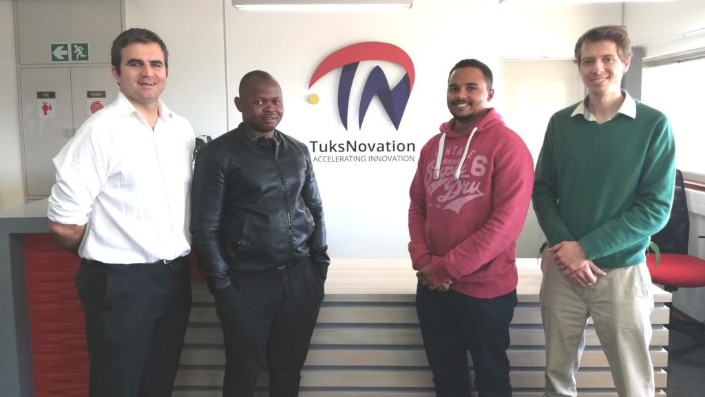 Featured image, left to right: Invoke Analytics CEO Dawie Diamond, Software engineer Takalani Sigama, UX and UI engineer Keanan Jones and COO Herman Carstens (Supplied)