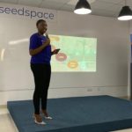 Featured image: Sheria Kiganjani co-founder Neema Magimba pitching at Seedstars Dar es Salaam (Seedstars via Twitter)