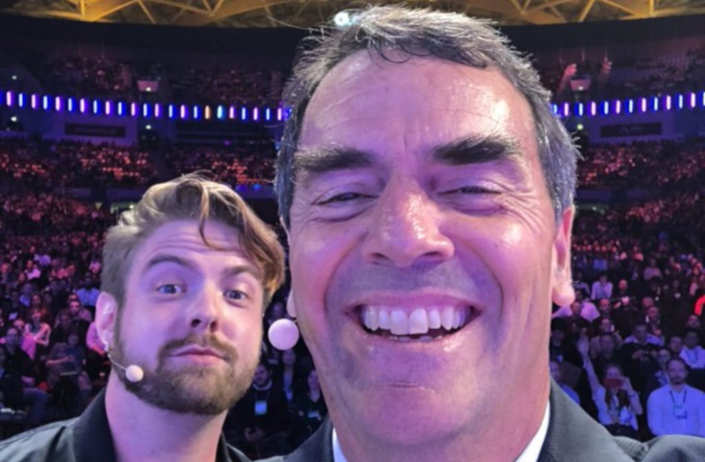 Featured image: Tim Draper with Blockchain co-founder and CEO as well as The PIT Blockchain head Peter Smith (Twitter)