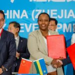 Featured image, left to right: Alibaba Vice President of Global Initiatives Brian Wong, Rwanda Development Board CEO Clare Akamanzi and Freshippo senior procurement manager Chen Huifang (Alibaba Group)