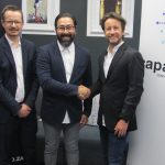 Featured image, left to right: Capaci.Tech's Jaco de Wet, GotBot co-founder and CEO Nick Argyros and Capacitech founder Matthew Emanuel  (Supplied)