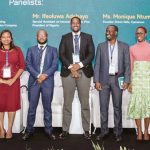 Featured image, left to right: Panelists at youth dialogue on employment challenges and policies at the Africa Economic Conference 