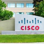 CISCO sign in front of the headquarters in Silicon Valley, San Francisco bay area