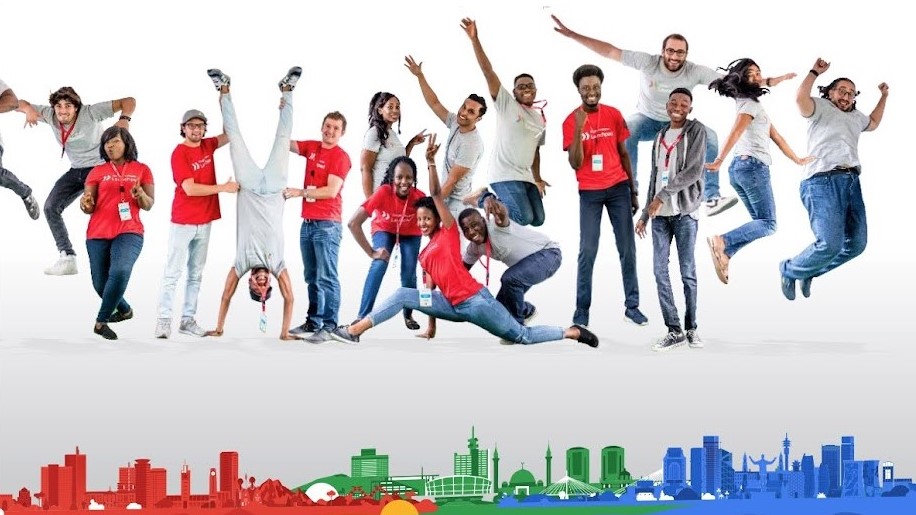 Image of people in various poses from the startups who qualified for the Google for Startups Accelerator Africa Class 7