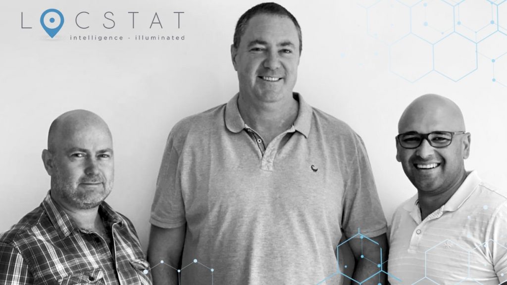 Black and white image of Locstat founders