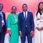 Papa Madiaw Ndiaye of AFIG Funds, Tokunboh Ishmael of Alitheia Capital, Senegalese minister Amadou Hott of Senegal, and Abi Mustapha-Maduakor of the African Private Equity and Venture Capital Association (AVCA). Photo: Supplied/Ventureburn