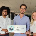 OceanHub Africa team members Herland Cerveaux, Alexis Grosskopf and Sabrina Long. Photo: Supplied/Ventureburn