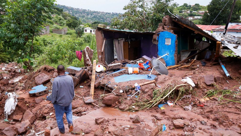 MTN South Africa confirmed that it was struggling to gain access to its sites with many roads in KwaZulu-Natal being damaged or flooded, preventing it from refuelling batteries and restoring power. Photo: Supplied/Sky News