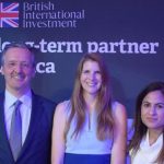 Nick O’Donohoe, CEO of British International Investment (BII), joined British High Commissioner to Kenya, Jane Marriott, at a reception to launch the rebranded UK government’s Development Finance Institution in Kenya. BII’s Kenya office is headed by Seema Dhanani. Photo: Supplied/Ventureburn