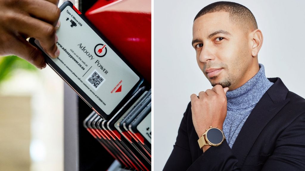 Kegan Peffer is the founder of Adoozy, the first contactless power bank rental network in Africa. Photos: Supplied/Ventureburn
