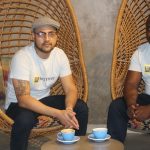 Jarrod Gabriel and Acquim Matuli, the co-founders of fikaTime, a Microsoft Teams App that builds socially connected teams by pairing up employees for a random (virtual) coffee. Photo: Supplied/Ventureburn