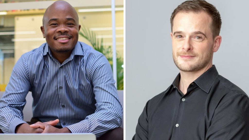 Fred Swaniker, founder and chief executive of African Leadership International (ALI), and Holberton co-founder Julien Barbier. Photos: Supplied/Ventureburn