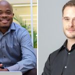 Fred Swaniker, founder and chief executive of African Leadership International (ALI), and Holberton co-founder Julien Barbier. Photos: Supplied/Ventureburn