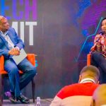 Harry Hare, chairperson and publisher at Dx5, and Faith Nkatha Gitonga, Cellulant’s country manager in Kenya, at the Africa Fintech Summit in Nairobi over the weekend. Photo: Supplied/Ventureburn