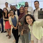 Tech development specialist Fumi Aoki takes a selfie with some of the entrepreneurs on the first day of the AfricArena Founders' Bootcamp in Tunis, Tunisia. Photo: Kobus Louwrens, Ventureburn