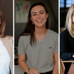 Women entrepreneurs: Lauren Dallas, co-founder and chief executive of Future Females, pictured with Lara du Plessis, head of product and partnerships at FundingHub, and Cate Williams, head of product at Xena. Photos: Supplied/Ventureburn