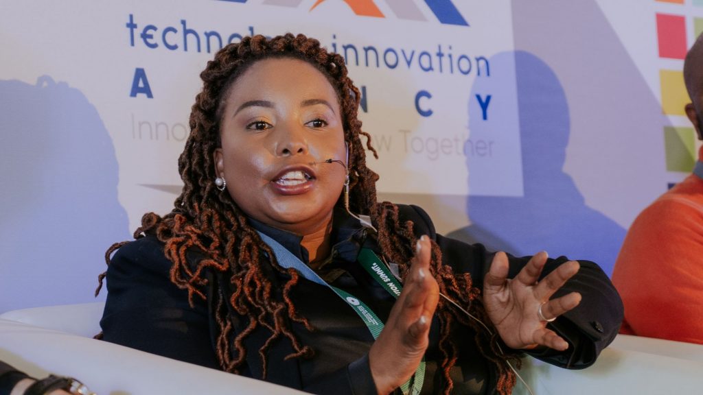 Mmathebe Zvobwo, executive enterprise and supplier development at Telkom, was one of the speakers at the SA Innovation Summit (#SAIS2022). Photo: Supplied/Ventureburn