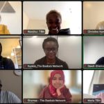 A screenshot of some of the new cohort members interacting during a recent Zoom session with the Baobab Network, a Kenya-based accelerator. Photo: Supplied/Ventureburn
