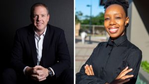 Pictured from the left are Andrew Moffat from Investec, and Tshepiso Kobile from SAVCA. Photos: Supplied/Ventureburn