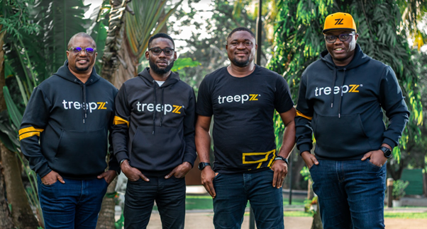 Treepz co-founders Johnny Ena, Afolabi Oluseyi, John Shaibu and Onyeka Akumah. Photo: Supplied/Ventureburn