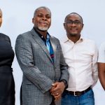 Pictured from the left are Ifeoma Chukwuka, Ibrahim Aminu, Ademola Okuleye and Shadrach Oloche of Cellulant Nigeria. Photo: Supplied/Ventureburn