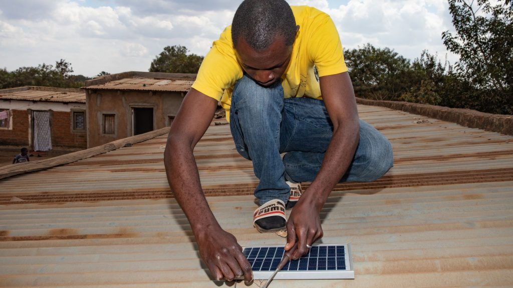 To date, renewable energy generated by Yellow's solar home systems has avoided approximately 442 671 metric tonnes of CO2 equivalent by replacing kerosene lanterns and diesel generators. Photo: Supplied/Ventureburn