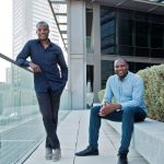 Jide Delano (left) and Ladi Zhang (right), co-founders of Moove, celebrate the company’s ground-breaking $76 million funding achievement, poised to reshape the mobility landscape and enhance financial access. Photo: Supplied