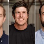 Cue founders Richard Nischk, Rhett Trickett and Ryan Egnos – the visionaries shaping the future of AI-powered customer service. Photo: Supplied