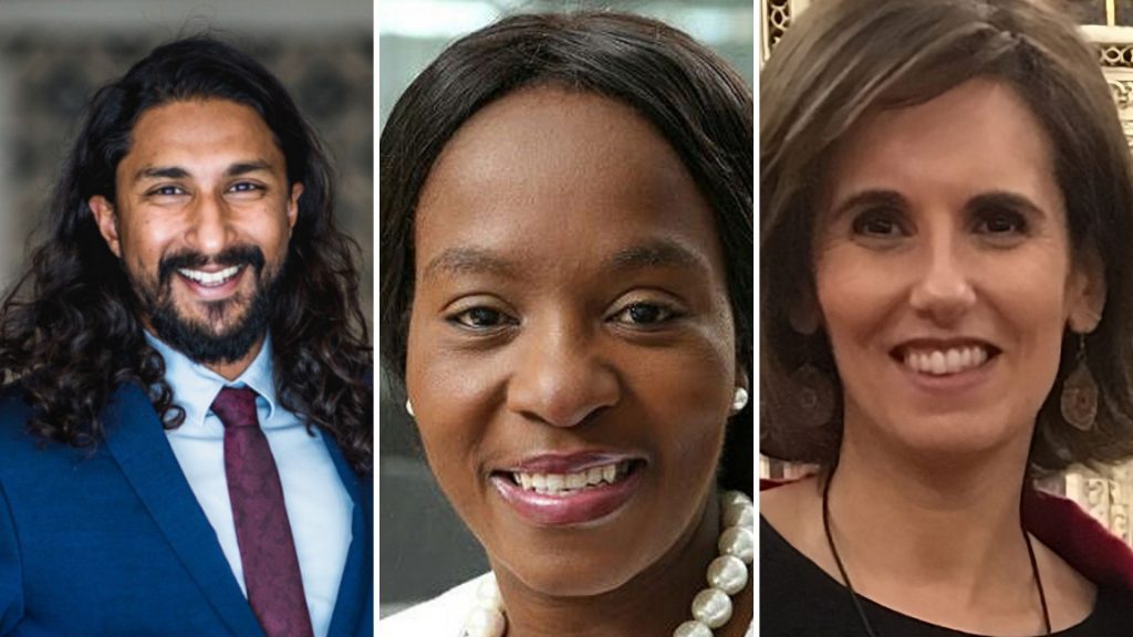 Visionary leaders Zachariah George of Launch Africa Ventures, Sthe Shabangu from AWS, and Sara Medina of SPI, will illuminate the tech landscape with their expertise at the 2023 AfricArena Grand Summit in Cape Town. Photos: Supplied